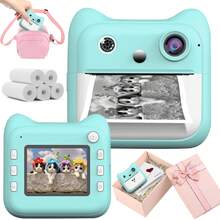 Kids Digital Instant Camera With 1200mAh Battery, Fun Interactive Design For Children, Teens And Adults, Christmas Birthday Thanksgiving New Year Gift Toy - A25 (Set) - View 18