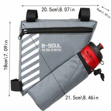 Tas Segitiga Botol Air Sepeda, Tas Rangka Sepeda Gunung dengan Sistem Lepas Cepat, Tas Depan, Tas Aksesori Perlengkapan Bersepeda - MultiWarna - View 3