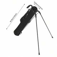 Golf Stand Carry Bag Portable Golf Stand Bag Golf Stand Bag With Shoulder Strap - Black and White - View 2