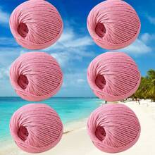 100g Hollow Yarn 2mm Linen Doll Handmade Crochet Knitting DIY Stiff Yarn For Bags And Hats - 6-pack - View 17