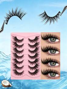 Premium Plush Faux Eyelashes For, Light And Fluffy Mature Lash Shop Same Style On-Camera Thick Eyelashes, Cat Eye, Voluminous - View 3