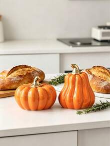 Charming White Pumpkin Decor - Perfect For Halloween, Thanksgiving And Autumn Decoration | Versatile Desktop Accent For Living Room And Bedroom - A - View 5