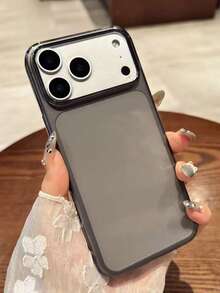 New Transparent Phone Case, Compatible With IPhone 18 Pro Max 18 Pro 17 Pro Max 17 Pro 17 16 Pro Max 16 Pro 16 15 Pro Max 15 Pro 14 Pro Max 14 Pro 13 12 Pro Max, Full Coverage Back Protection - Translucent Black - View 2