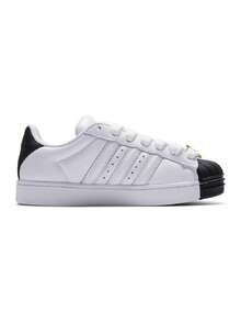 Adidas Women's SUPERSTAR ST W Lightweight Comfortable Minimalist Casual Skate Shoes IH6679 - White/Black/Gold - View 2