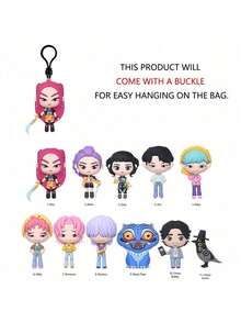 Netflix Mystery Bag 3D Collectible Figurine Ghost Hunter Style Desk Decor Home Office Decor Anime Character Figure Display Ornament Fan Collection Novelty Gift Festive Holiday Gift 1 Pc - Multicolor - View 5