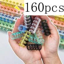 80pcs/160pcs 5-Hole Loose Leaf Binder Rings, Random Color, 5-Hole Plastic Binding Strips, Loose Leaf Binder, Plastic Roll, Detachable Loose Leaf Core, Easy-Open Page Fixers, Suitable For Organizing Loose Leaf Paper And Office Supplies, Loose Leaf Notebook - Random Color - View 11