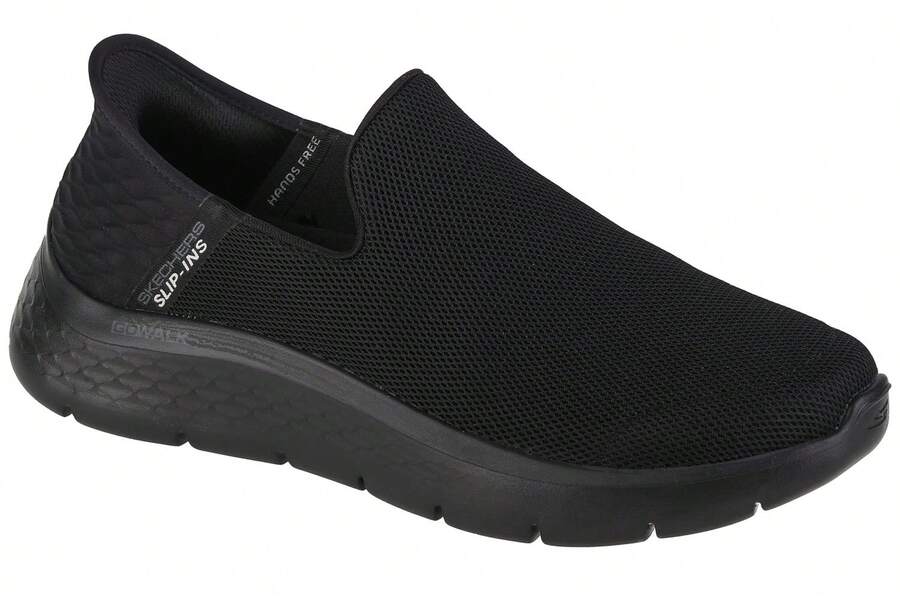 Skechers Slip-Ins: Go Walk Flex - No Hands - Black Mens Sneakers - Black - View 1