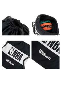 Wilson Ransel Outdoor Ringan Unisex NBA FORGE BASKETBALL BAG BL Musim Panas 2026 Ransel Olahraga Baru dengan Tali Serut WTBA70010 - Hitam/putih - View 7