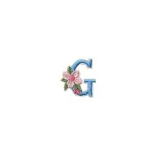 1/26pcs Computer Embroidered Floral Multi-Color English Letter A-Z Badge Patch, Clothing Accessory Decorative Patch With Back Adhesive Embroidery Fabric - Multicolor - View 12