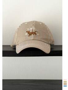 Minimalist Embroidered Letter Soft Top Vintage Plaid Duck Bill Cap Women Spring Summer Thin Long Brim Sun Protection 5-Panel Flat Brim Streetwear Hip Hop Baseball Cap Plaid Baseball Cap American British Academy Style Unisex Large Head Circumference Sun Protection Sports Duck Bill Cap - Striped Baseball Cap - View 11