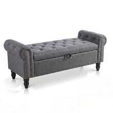 Storage Benches & Ottomans - Gray - View 1