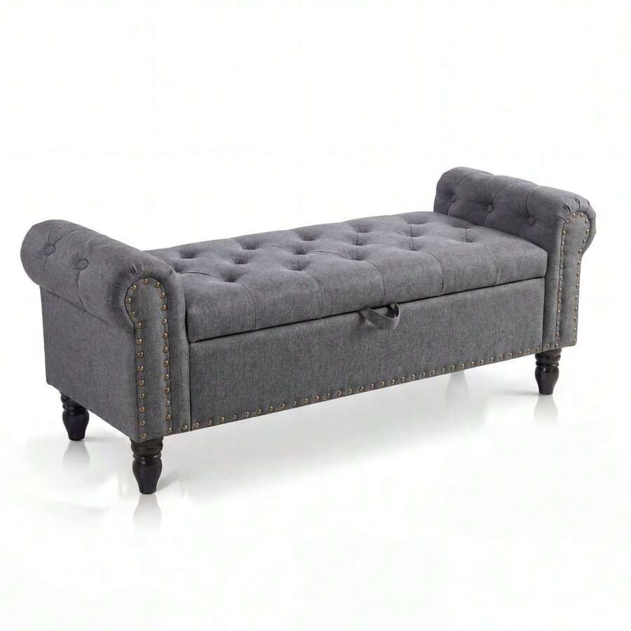 Storage Benches & Ottomans - Gray - View 1