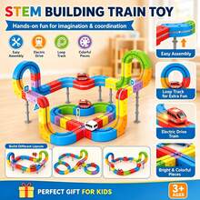 Levitating Magic Track Train, 3D Transformable Track Car, Includes 67pcs, 83pcs, 121pcs, Educational Track Car For Kids, Parent-Child Interactive Educational Toy Car,STEM Toy,Suitable For Birthday Gifts,Hallowee Gifts,Thanksgiving Gifts,Holiday Gifts - Multicolor - View 7