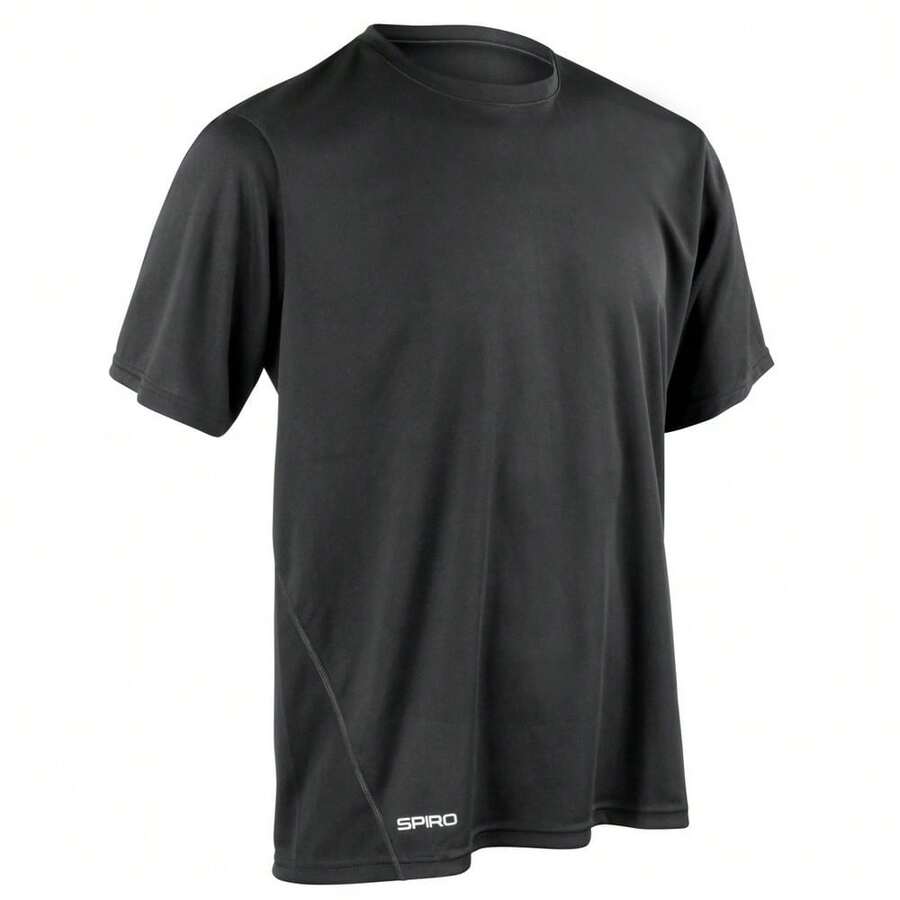 Spiro Unisex Adult Performance Quick Dry T-Shirt - Black - View 1