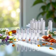 WLngtv 6 Pcs Clear Lip Gloss Tubes, 3ml, Empty Lip Gloss Tubes Containers Clear Refillable Lip Balm Bottles Transparent Mini Lipstick Containers For - White - View 2