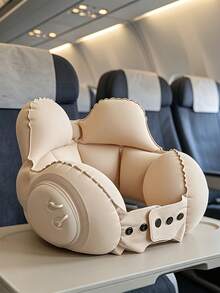 可調節旅行頸枕 充氣壓縮頸枕 便攜式頭部支撐枕 男女通用 飛機車用居家旅行用品 辦公度假露營配件 - 彩色 - 查看 10