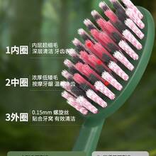 【4件禮盒組】寬刷頭軟毛成人牙刷，高質感多巴胺配色，深層清潔，成人風格，情侶套組，居家使用，奢華禮盒 - 一盒4個 - 查看 6