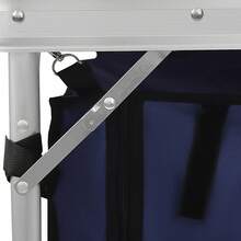 Outdoor Folding Camping Table Black Folding Camping Table With Adjustable Legs - Blue-black - View 8