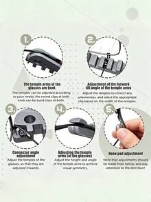 Eyeglass Adjustment Tools, Eyeglass Curvature Adjuster Glasses, Glasses Adjustment Kit, Spectacle Frame Adjustment Tool, Optician Tools, Suitable For Eyeglasses Repair And Adjustment - A - View 5