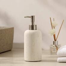 Resin Soap Dispenser, Can Be Used As Bathroom Toothbrush Holder, Mouthwash Cup, Vanity Tray, Bathroom Countertop Tray, Vanity Soap Dish, Bathroom Accessories Set, Bathroom Storage Rack, Bathroom Accessories, Home Decor Vanity Tray, Can Be Used To Store Bathroom Countertop Accessories - 1pc - View 4