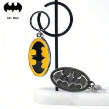 Monogram Warner Bros 1個 DC 正版授權蝙蝠俠角色可愛軟 PVC 鋅合金金屬 3D 立體公仔鑰匙圈吊飾，適用於背包、車鑰匙，節日禮物 - A - 查看 1