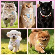 QIAO DIY Custom Pet Pearl Necklace Making Kit With Pendant Craft Tools Accessories Handmade Personalized Jewelry Making Supplies For Cats Dogs Small Pets - Multicolor - View 7