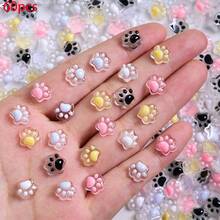 60 buah Gantungan Resin Cakar Kucing 3D Bercahaya dalam Gelap, Aksesori Gaya Y2K Lucu, Dekorasi Serbaguna untuk Casing Ponsel, Jepit Rambut, dan Kerajinan DIY. Aneka Warna Acak - MultiWarna - View 2
