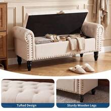 Storage Benches & Ottomans - Off-white - View 6