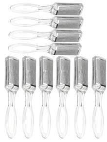 1/2/6/10pcs Foot Exfoliation Tool Set, Stainless Steel Double-Sided Foot File With Heel Scraper, Reusable Dead Skin Removal Tool, Suitable For Home Salon Foot Care And Grooming, Unisex Daily Use Nail Care Gift - Foot File and Callus Remover - View 15