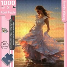 1000 Pieces Adult Mini Jigsaw Puzzle Box - This Precision-Cut Adult Challenge Level Puzzle Is Scratch-Resistant And High-Difficulty, Suitable For Adult And Family Entertainment, Can Be Used As DIY Home Decor, Art Collection, And Is Also A Creative Gift For Halloween, Christmas And Brain Challenge. - Multicolor - View 4
