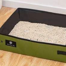 4/2pcs Portable Lightweight Cat Litter Box & Scoop, Foldable Waterproof Outdoor Travel Essential For Pet Owners, Car-Friendly Cat Litter Box And Scoop, 1 Set - one-size - View 5