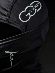 Musion 1/2PCS Quick Dry UV Protection Letter Graphic Balaclava, Windproof Moisture Wicking Elastic Neck Gaiter, Lightweight Helmet Liner Headwear For Running, Skiing & All Outdoor Sports - Multicolor - View 9