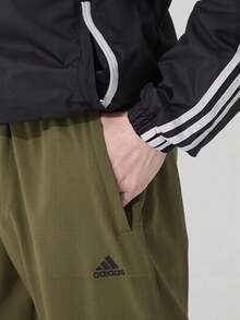 Adidas New Men's Straight Leg Casual Sports Pants, Quick-Dry Breathable Running Training Fitness Trousers - Olive Green - View 8