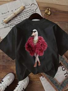 Women T-Shirts - Black - View 4