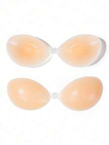 1 pieza Sujetador adhesivo de silicona sin tirantes para mujer, banda elástica invisible & diseño push-up, sujetador adhesivo adecuado para bodas y vestidos de gala - Varios estilos - Ver 5