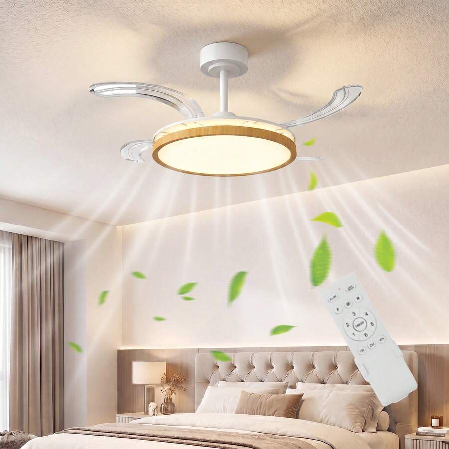HOMCOM Ventiladores de Techo - Marrón - Ver 1
