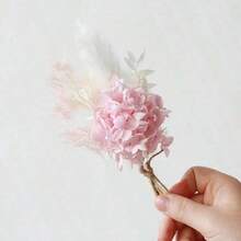1/2/4/6/12pcs Boho Mini Artificial Flower Bouquet, Men Boutonniere For Groom Groomsmen, Desktop Cake Decor & Bridal Party Gift - Multi-color 1 - View 7