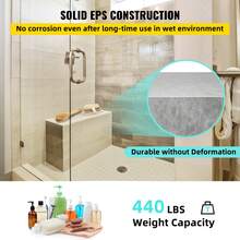 Wall Mounted Shower Seats - 120 X 40 X 50 cm - View 3