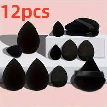 12/1pc Makeup Tool Set, 3pcs Triangle Sponge Powder Puffs, Suitable For Loose Powder Setting, Soft Triangle Powder Puffs Suitable For Body Powder Setting, 1 Set Makeup Sponge Set, Includes Sponge Powder Puffs For Liquid Foundation, Fingertip Powder Puffs For Concealer, 3pcs Makeup Sponges For Liquid Cosmetics - Multicolor - View 9
