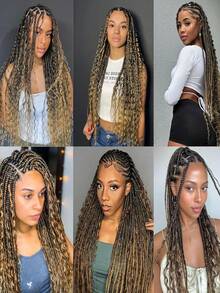 Human Braiding Hair For Boho Braids Deep Wave Bulk Human Hair Bundles 90g Boho Hair For Braiding Curly Wave Free Knotless Braiding Hair #4/27 Highlight - S4/27 - View 7