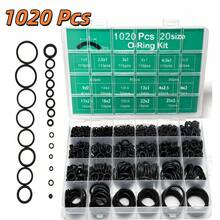 1020pcs Nitrile Rubber O-Ring Seal Set, Standard Round Cross-Section High Elasticity Synthetic Rubber Gasket Assortment, Full Set Includes 20 Common Standard Sizes, Oil-Resistant, Waterproof, High-Pressure Resistant, Wear-Resistant, Leak-Proof Multi-Sealing Performance, Suitable For High-Pressure Washers, Various Gas Sealing Components, Household Water Pipes, Automotive Oil Lines - Multicolor - View 2