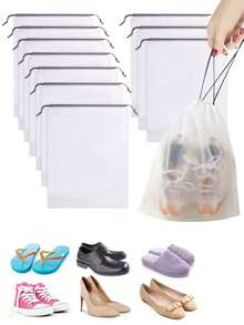 Waterproof Drawstring Shoe Storage Bag, Dust-Proof Portable Travel Shoe Cover, Essential Universal Model For Travel And Cruise - View 1