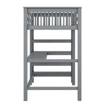 Bed Frame Kids 90x200 With Desk And Shelves, Grey - 灰色 - 查看 10