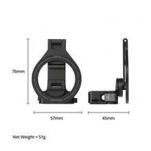 Ambitful DP06 Magnetic Expansion Adapter Mount, Curved Wrist Strap Extension Bracket Compatible With D JI Osmo Pocket 3 Handheld Gimbal Camera, Multi-Function Magnetic Accessory For Vlog Shooting - View 4