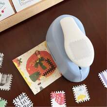 方形郵票邊緣打孔器 波浪穿孔邊緣手工打孔工具 DIY 剪貼簿打孔器 用於製作日記卡、相框裝飾與手工文具 - A - 查看 5