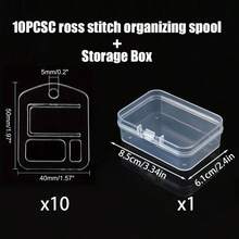 Transparent Acrylic Embroidery Thread Spool - Compact Storage Box, Can Neatly Arrange Sewing And Craft Supplies - Suitable For Cross Stitch, Cross Stitch Thread Spool, Hand Sewing Thread Storage - Set - View 10
