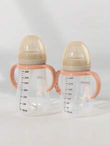 1 buah Botol Susu Bayi Motif Dinosaurus PP dengan Dot Silikon, Anti Jatuh dan Tahan Lama, Cocok untuk Bayi Usia 0-3 Tahun untuk Minum Susu dan Air - MultiWarna - View 5