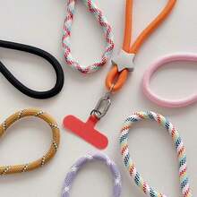 1 Set Minimalist Star Decor Braided Phone Wrist Strap, Anti-Lost Universal Phone Lanyard With Metal Buckle, Durable Handheld Rope For Daily & Outdoor Use - Multicolor - View 9
