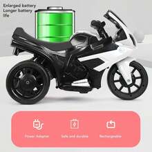 Moto Infantil Niño, Triciclo con Carro Niño Montable, Asientos más grandes y espaciosos para un viaje más cómodo. - Blanco - Ver 3