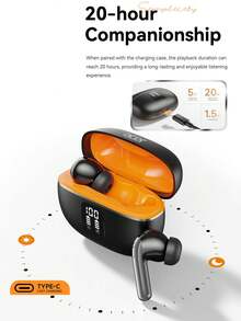 2026 New Acer OHR640 In-Ear Earbuds LED Battery Display 20 Hours Long Battery Life ANC Noise Cancelling HiFi Sound Quality Bluetooth 5.4 Comfortable Fit Type-C Fast Charging Gift Choice - View 10